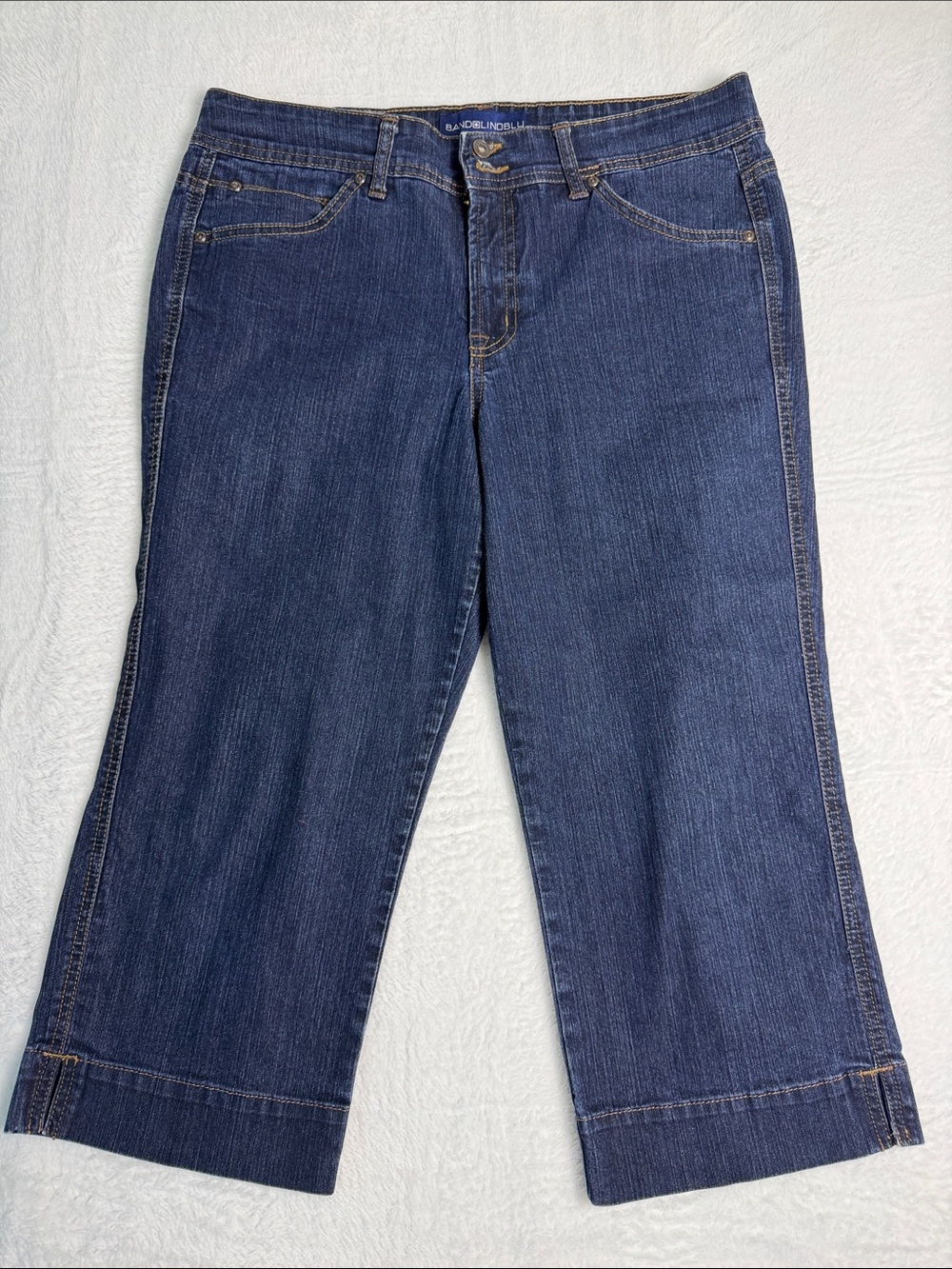 Dark Blue Denim Capri Jeans Size 10